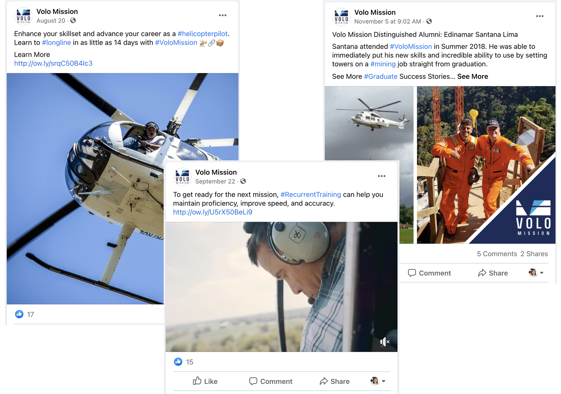 social media management for aviation training