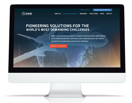 website design for aerospace