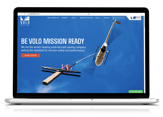 website design for commercial aviation